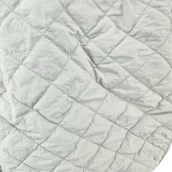 H&M oversized quilted Shacket shirt jacket in gray women’s size medium - Picture 4 of 10